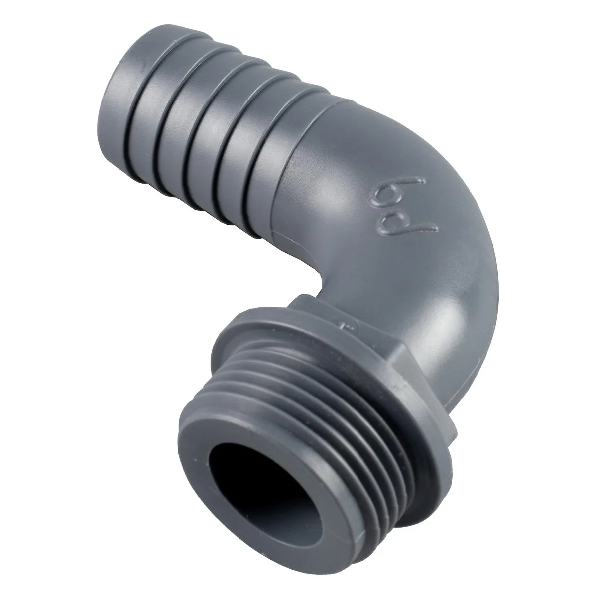 HOSE TAIL ELBOW 90° M 3/8" X 12