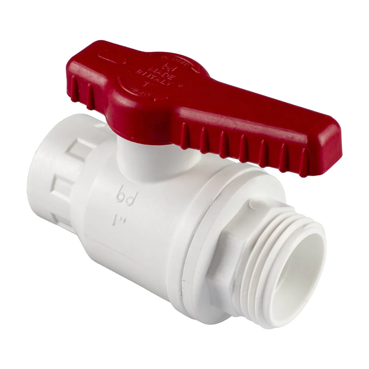 VANNE À BILLE AVEC FILETAGE F GAS M MÉTRIQUE JOINT TORIQUE NBR ALIMENTAIRE 1/2" X 20