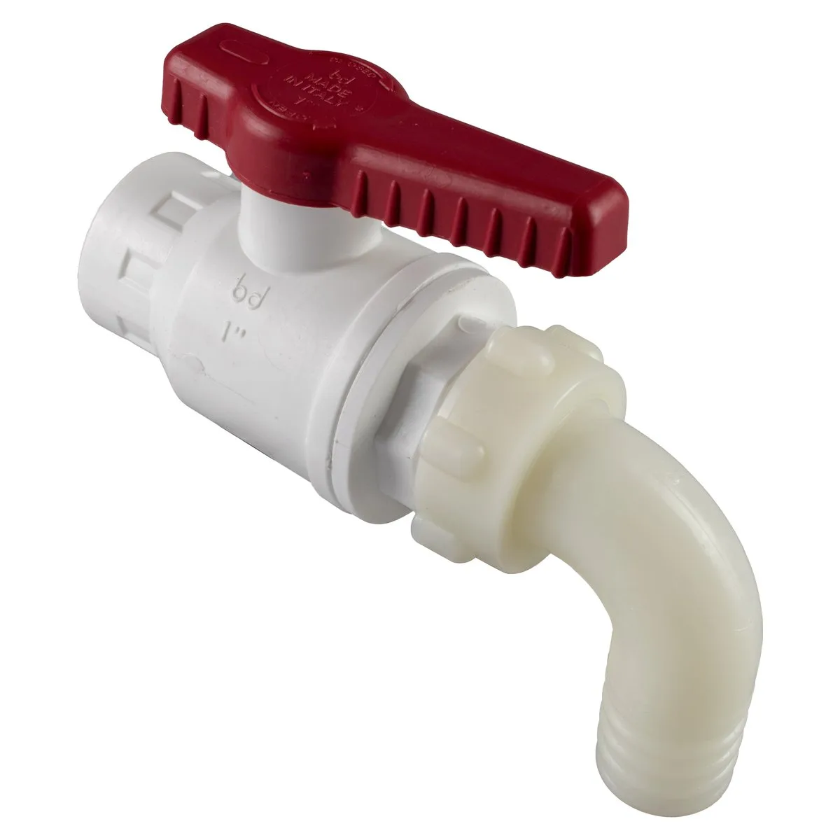 BALL VALVE F O-RING NBR FOOD-GRADE HOSE TAIL ELBOW 3/4" X 25
