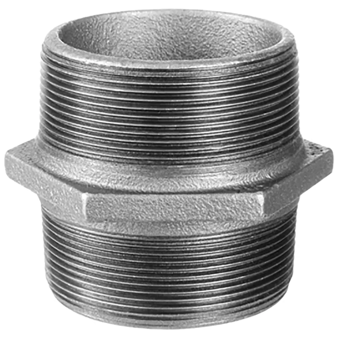 NIPPLE CAST IRON BLACK M/M DN20 - 3/4"