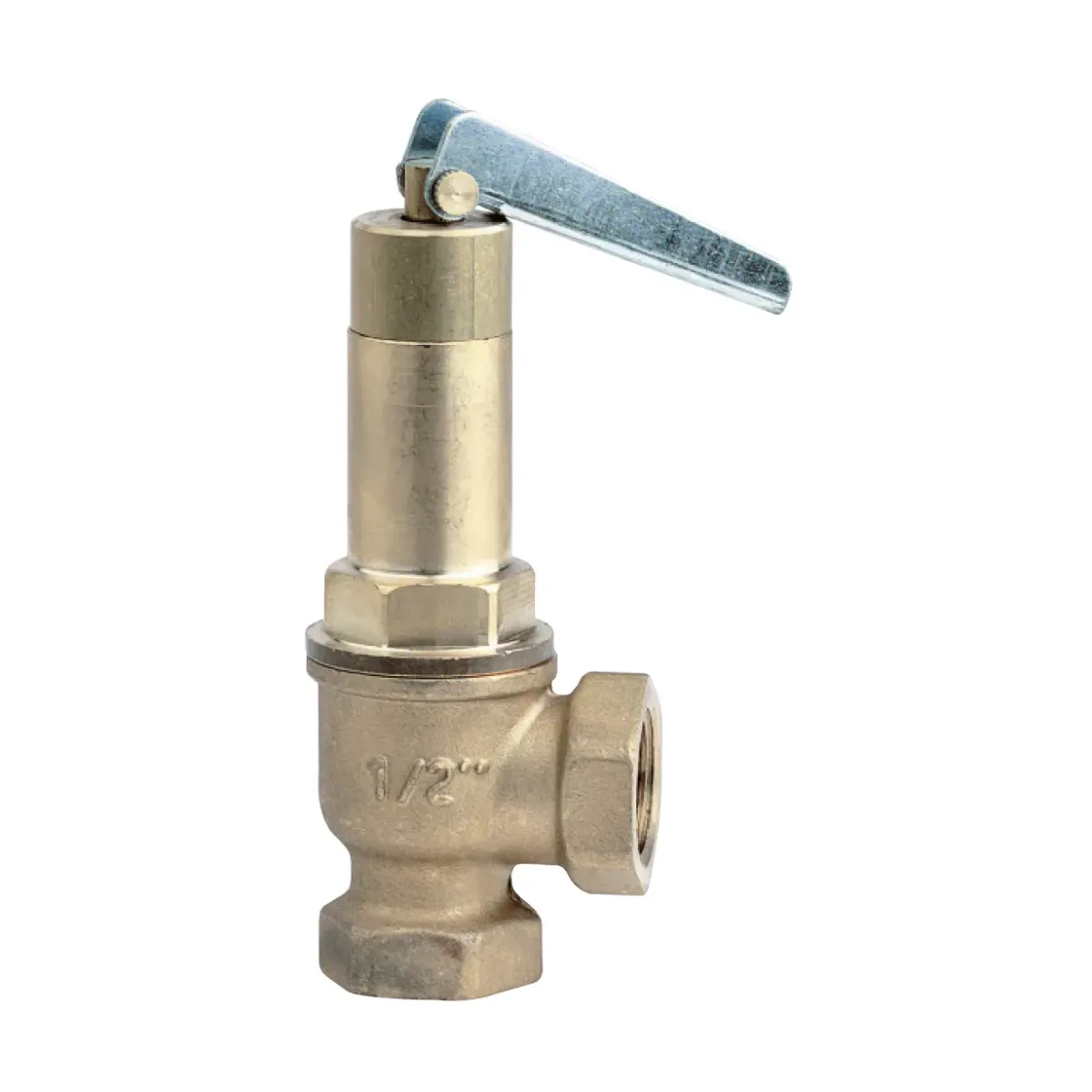 SOUPAPE DE SÉCURITÉ PTFE LAITON 1/2" 6 BAR
