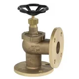 ROBINET À SOUPAPE ANGLE À BRIDES BRONZE DN15 DISQUE FIXE PN16