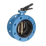 BUTTERFLY VALVE DOUBLE FLANGED WITH ALUMINIUM BRONZE LEVER TYPE APPROVAL LLOYD'S DN100 PN16