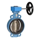 BUTTERFLY VALVE CENTRING LUGS ALUMINIUM BRONZE WITH GEARBOX ALUMINIUM TYPE APPROVAL LLOYD'S DN300 NBR PN16