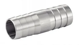 TÉTINE DOUBLE CANNELÉ INOX 316 DN15 - 1/2"