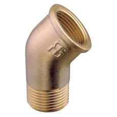 COUDE A 45° M/F LAITON DN10 - 3/8" PN40