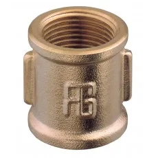 MANCHON F/F LAITON DN20 - 3/4" PN40