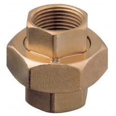 RACCORD UNION F/F LAITON DN32 - 1"1/4 PN40