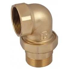 90° ELBOW M/F WITH O-RING BRASS DN10 - 3/8" PN40