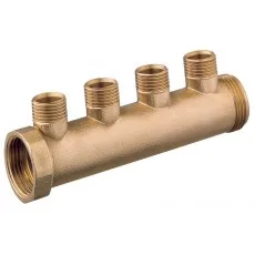MANIFOLD M 2 A 5 VOIES 3/4" X 1/2" 4 VOIES PN40