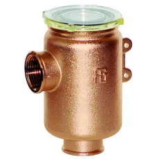 FILTRE À EAU SÉRIE "TIRRENO" AVEC COUVERCLE GRILAMID TR TRANSPARENT BRONZE DN25 - 1" PN6