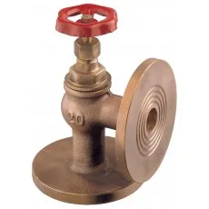 VALVE FLANGED RIGHT ANGLE "GLOBE" METAL SEAT SEMI-AUTOMATIC BRONZE DN40 - 1"1/2 PN16