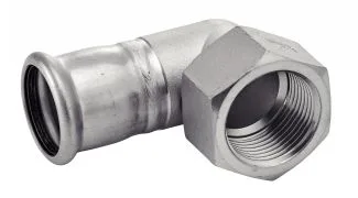 COURBE 90 F/F STAINLESS STEEL Ø35 - 1"1/4 PN16