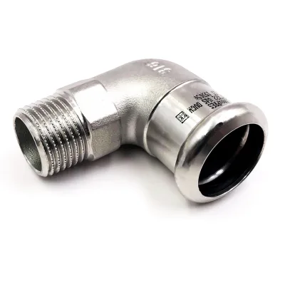 Courbe 90 M/F stainless steel