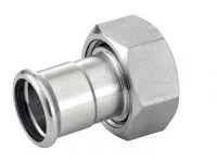 MANCHON À ÉCROU TOURNANT INOX Ø35 - 1"1/2 PN16