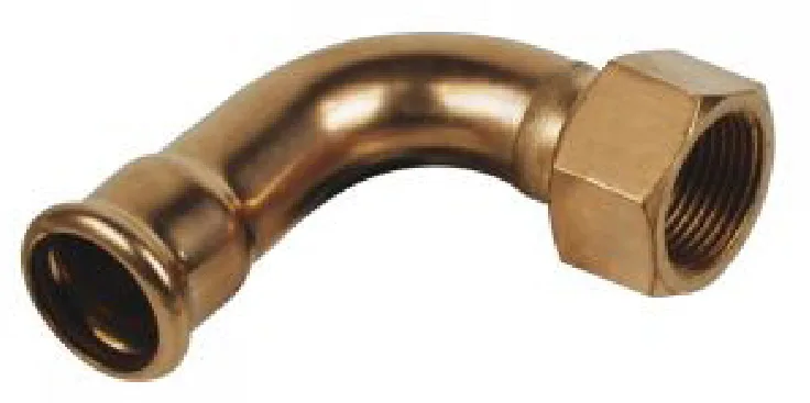 COURBE 90 LONG RADIUS 1,5D F/F COPPER-NICKEL Ø35 - 1"1/4 PN16