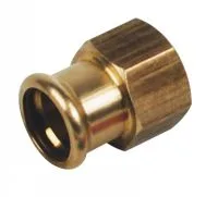 RACCORD À SERTIR F/F CUPRONICKEL Ø22 - 1/2" PN16