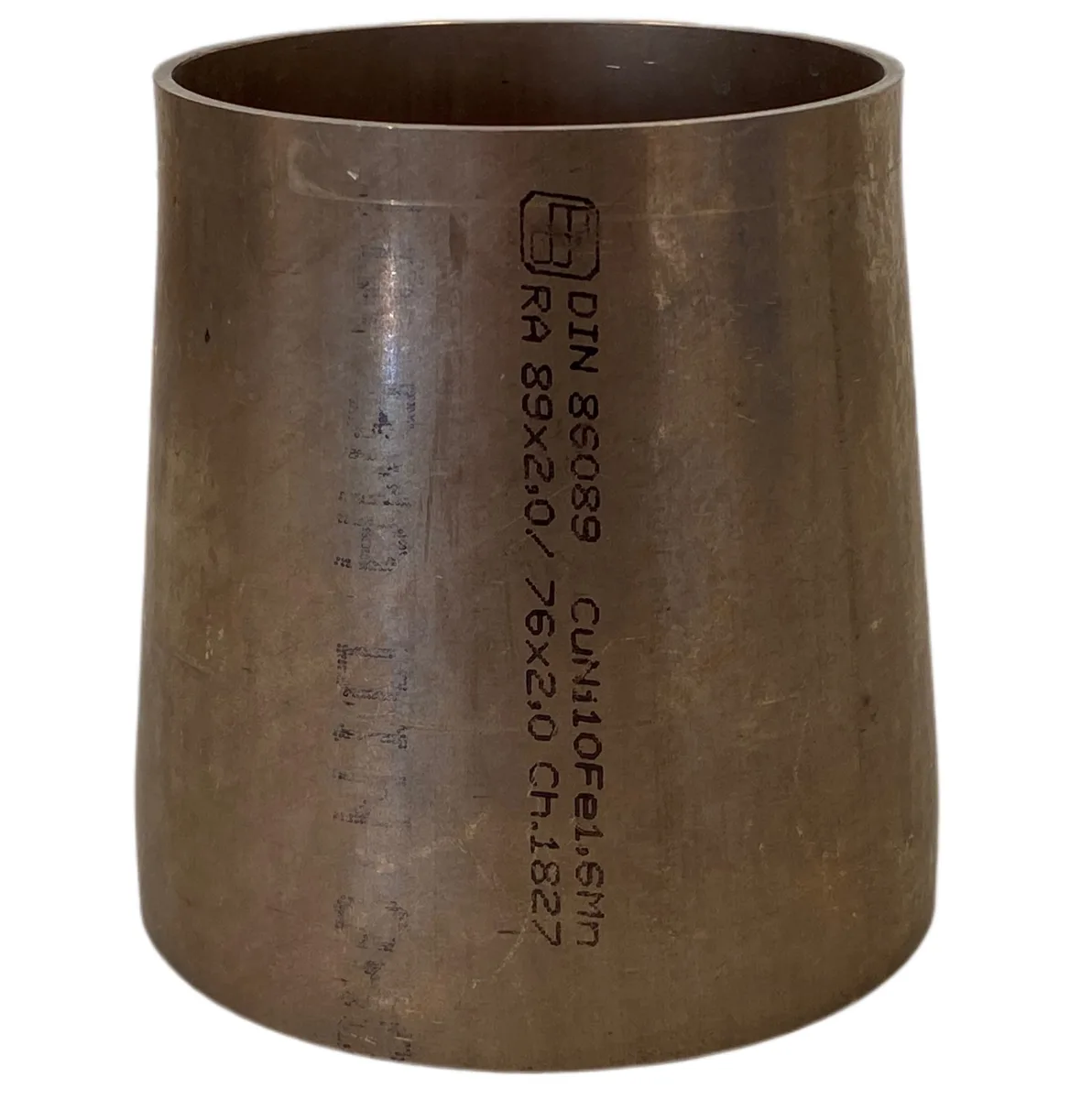 RÉDUCTION CONC. CUPRONICKEL 90/10 2"1/2 Ø76,1X2 / 2" Ø57X2