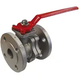 VANNE À SPHÈRE À BRIDES INOX SÉCURITÉ FEU DN20 - 3/4" PN40 BRIDE
