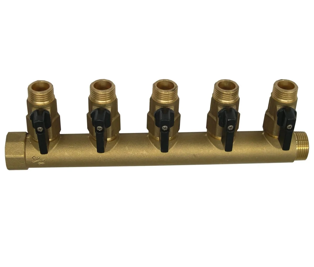 MANIFOLD BRASS WITH VALVE M/F DN25 - 1" - 6V 6B