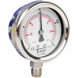 Manomètre tout inox raccord radial Ø63