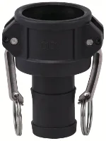 CAMLOCK COUPLING POLYPROPYLENE COUPLER BARBED DN50 - 2" PN6 BARBED