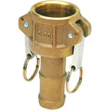 CAMLOCK COUPLING BRASS SEAL NBR COUPLER BARBED DN15 - 1/2" PN16 BARBED
