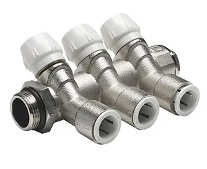 DISTRIBUTEUR LAITON 15MM 2 VOIES 3/4"