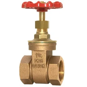VANNE À CLAPET FILETÉE F/F CORPS ET OPERCULE BRONZE DN15 - 1/2" PN16