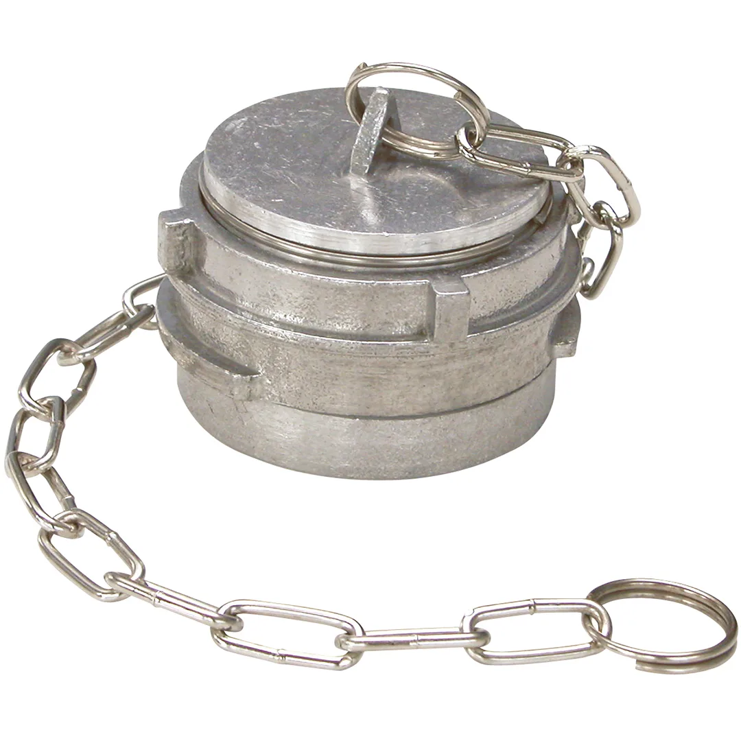 RACCORD SYMÉTRIQUE ALUMINIUM BOUCHON À VERROU AVEC CHAÎNETTE DN50