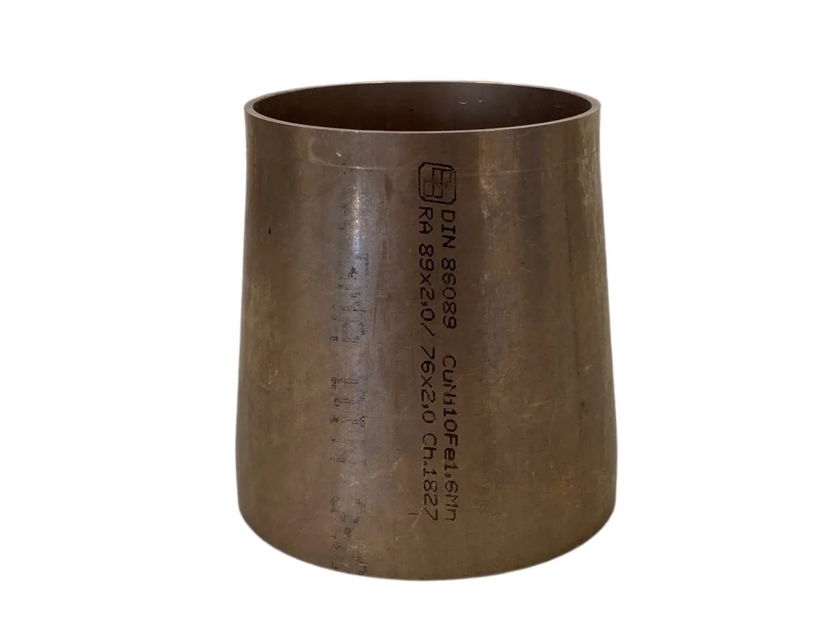 RÉDUCTION CONCENTRIQUE CUPRONICKEL À SOUDER Ø57X2/44.5X2 PN10