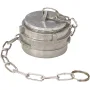 RACCORD SYMÉTRIQUE ALUMINIUM BOUCHON À VERROU AVEC CHAÎNETTE DN40