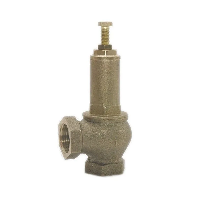 SAFETY VALVE BRASS F/F RÉGLABLE 0-12 BAR