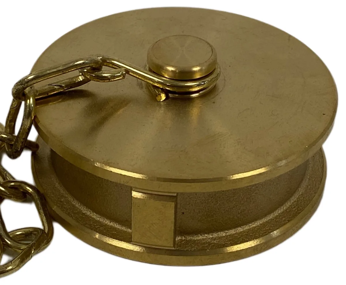 PLUG UNI45 WITH CHAIN BRASS DN40 - 1"1/2 PN40 FEMALE