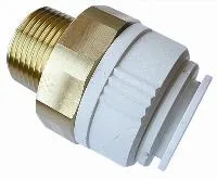 UNION SIMPLE MÂLE 1 BSPT CON. X 28MM LAITON