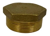 BOUCHON HEXA LAITON M DN8 - 1/4"