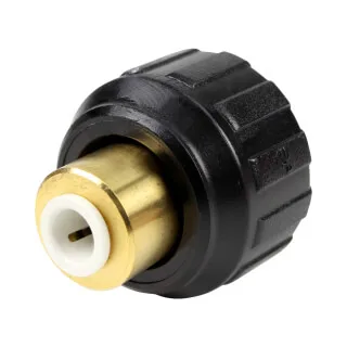 ADAPTER FEMALE EN POLYPROPYLENE BRASS (THREAD BSPP) 1/4" X 3/4"