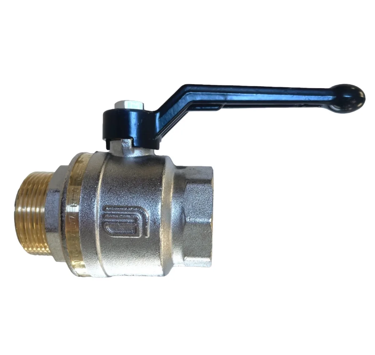 VANNE ASTER COURTE M/F LAITON LEVIER ALUMINIUM DN15 - 1/2" PN40