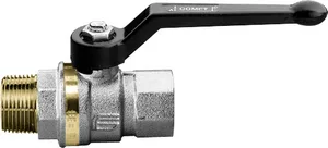 VANNE À SPHÈRE COMET LAITON M/F POIGNÉE ALUMINIUM DN8 - 1/4" PN40