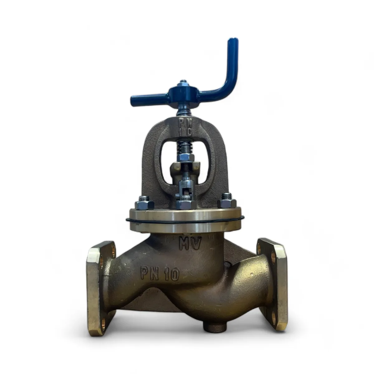 VALVE GLOBE TYPE STRAIGHT FLANGED SQUARE