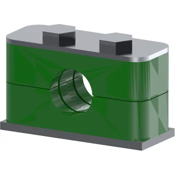 PIPE CLAMP DOUBLE PARTIE STAINLESS STEEL Ø42