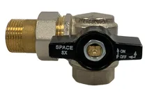 VANNE À ÉQUERRE GAUCHE M/F LAITON DN25 - 1" PN40