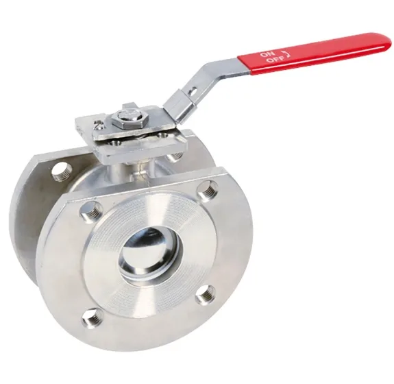VANNE À SPHÈRE À BRIDES ÉTROIT INOX DN40 - 11/2 PN40