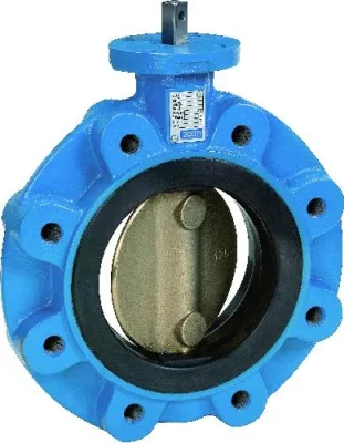BUTTERFLY VALVE TAPPED ALUMINIUM BRONZE NBR BARE SHAFT DN80/PN16 — picture 2