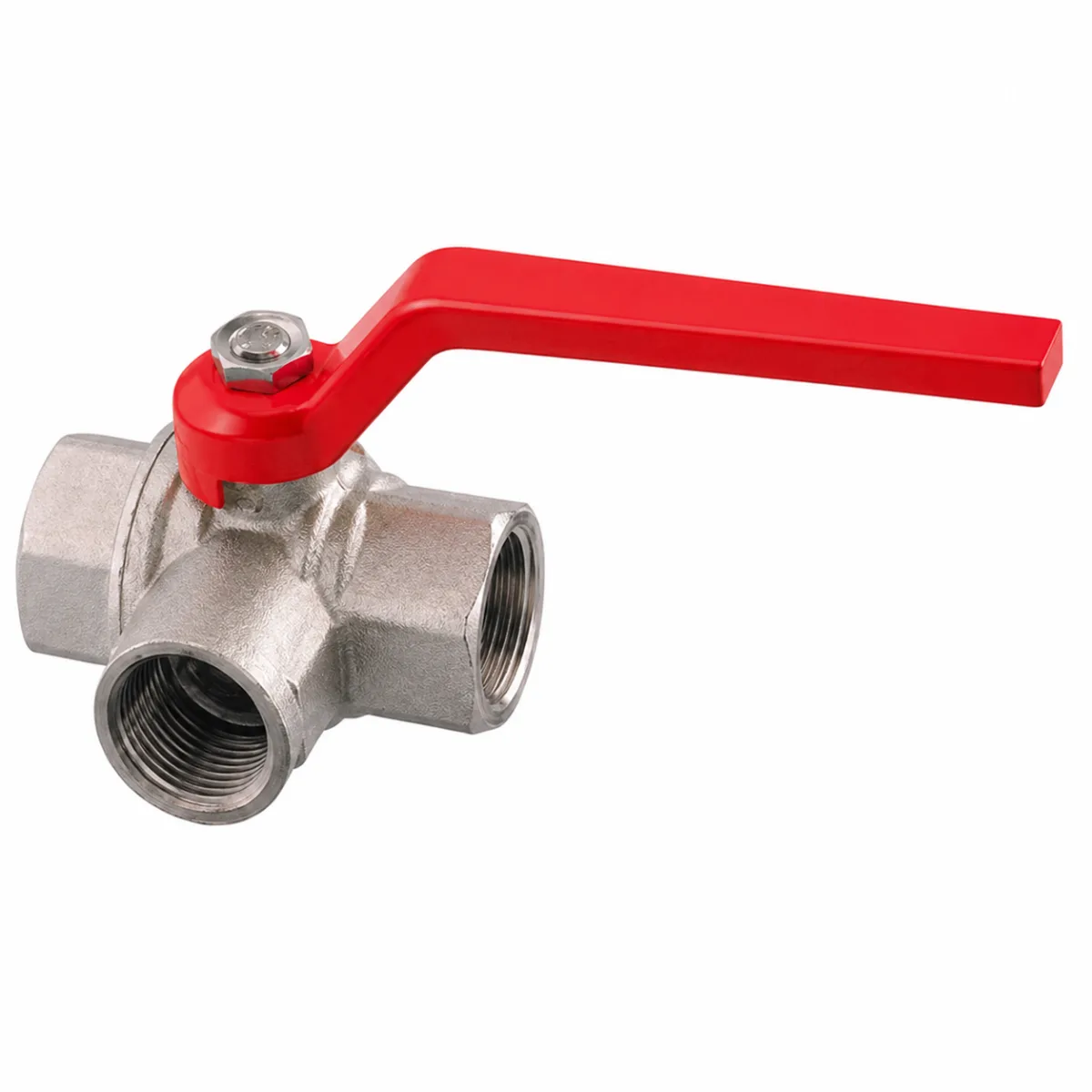 3-WAY VALVE FULL BORE BRASS DN15 - 1/2" PN16