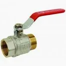 VANNE LAITON LEVIER ROUGE DN40 - 1"1/2