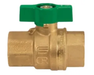 BALL VALVE ISIS BRASS DZR F/F HANDLE BUTTERFLY DN10 - 3/8" PN40