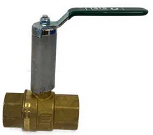 BALL VALVE ISIS BRASS DZR F/F WITH EXTENSION DN32 - 1"1/4 PN40