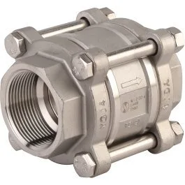 CHECK VALVE STAINLESS STEEL DISC 3 PIECES F/F BSP DN32 - 1"1/4