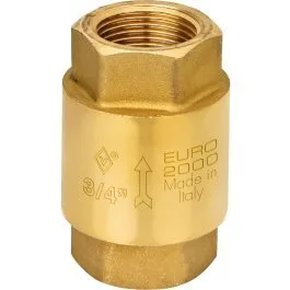SPRING CHECK VALVE BRASS DN25 - 1" PN20 SPRING STAINLESS STEEL